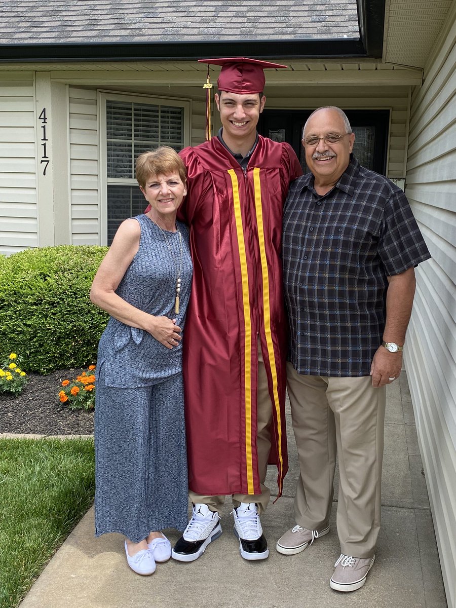 Congratulations to our grandson, Trey Penale. He graduated from McCutcheon High School in Lafayette, Indiana over the weekend. Two very proud grandparents ❤️