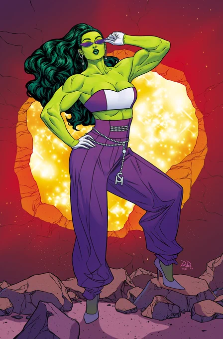X-MEN HELLFIRE GALA 2022 ❌ 💚 HULK #8 variant cover, drawn by me and colored by @COLORnMATT - ft. my design for She-Hulk! 