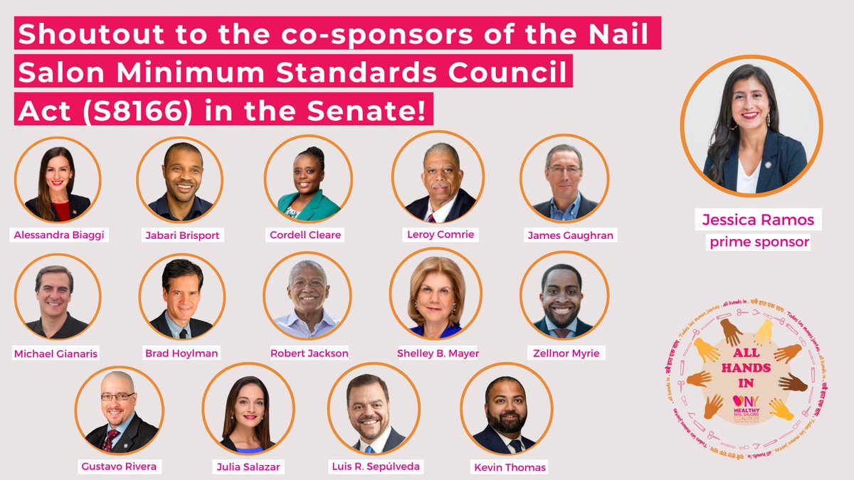 Since our bill was intro'ed in Jan, nail techs have taken to the streets &amp; bravely shared their experiences w/ the public &amp; legislators to lay the groundwork for systemic change in the industry. 

Today, let's celebrate Senators who are standing with us - we're ready for 2023!