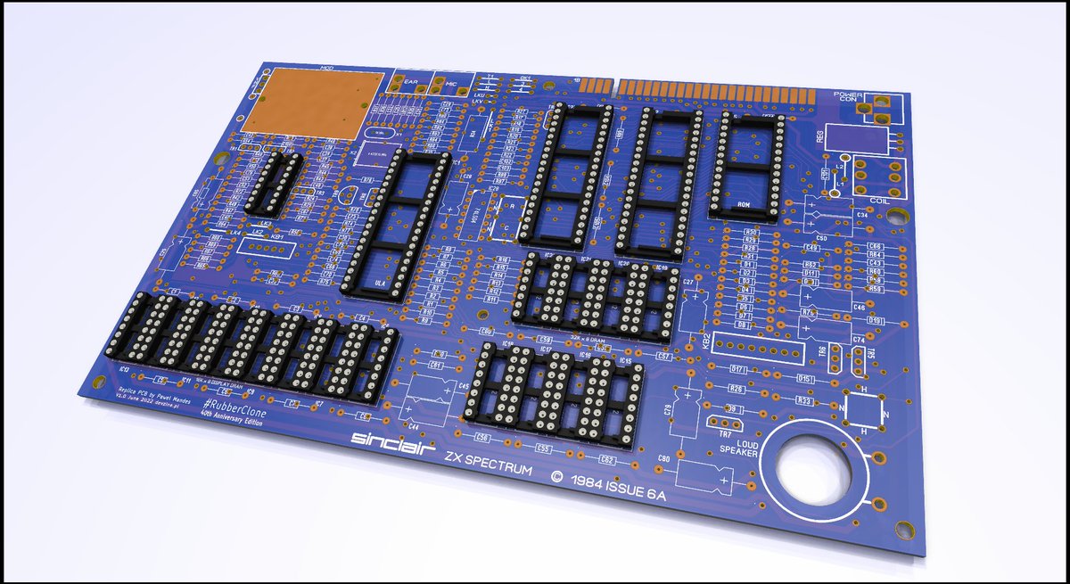 devzine_pl's tweet photo. A few sleepless nights later... All tracks on the top and bottom layers are ready. My goal is complete reverse engineering (with schematic) of the #Issue6A to #KiCad.
Also, I need a good codename, I'm not sure #RubberClone sounds right 😅
#Sinclair #ZXSpectrum #ZXSpectrum40 https://t.co/k5tLlkZDBj