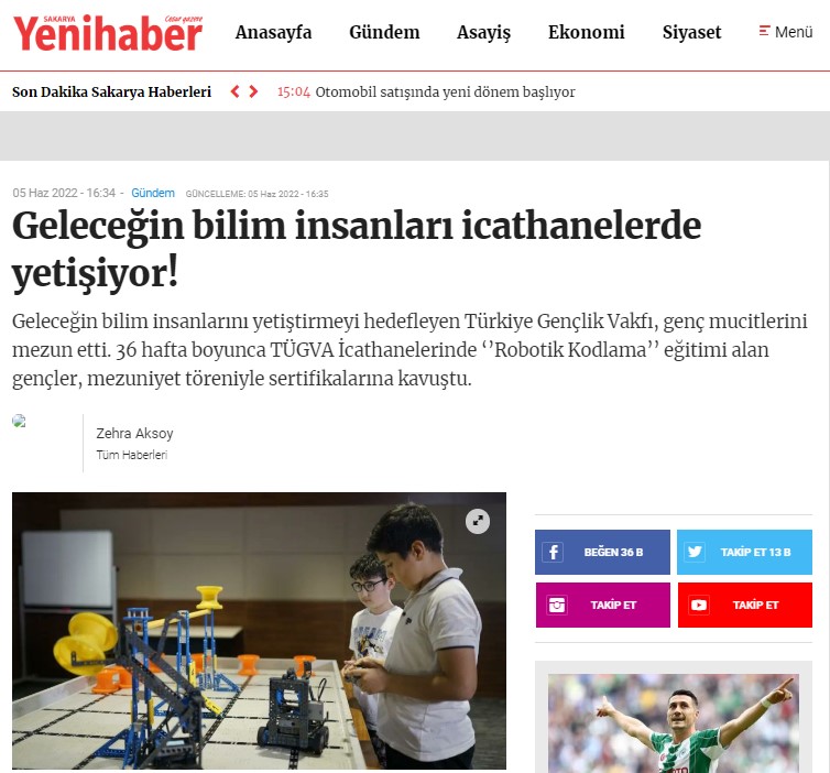 tugvaTR's tweet image. 📢 Büyük kapanışla taçlandırdığımız VEX IQ Challenge Robot Turnuvamızın Türkiye finali, yerel basında da ilgi gördü.

Haber detayları ⬇️

sakarya.news/gelecegin-bili…

medyarota.com/haber/10847926…

bafraajans.com/samsun/geleceg…

gazetenizolsun.com/egitim/geleceg…