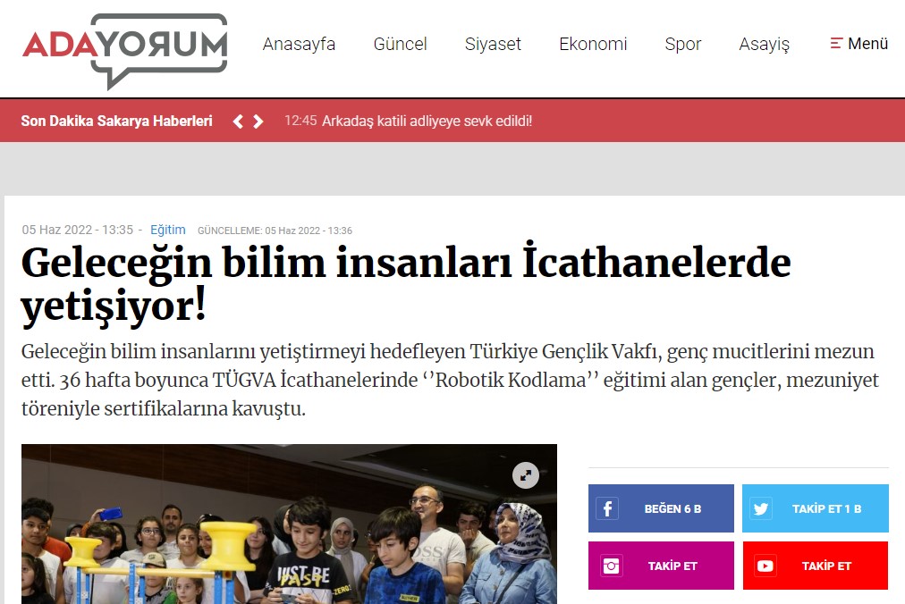 tugvaTR's tweet image. 📢 Büyük kapanışla taçlandırdığımız VEX IQ Challenge Robot Turnuvamızın Türkiye finali, yerel basında da ilgi gördü.

Haber detayları ⬇️

sakarya.news/gelecegin-bili…

medyarota.com/haber/10847926…

bafraajans.com/samsun/geleceg…

gazetenizolsun.com/egitim/geleceg…