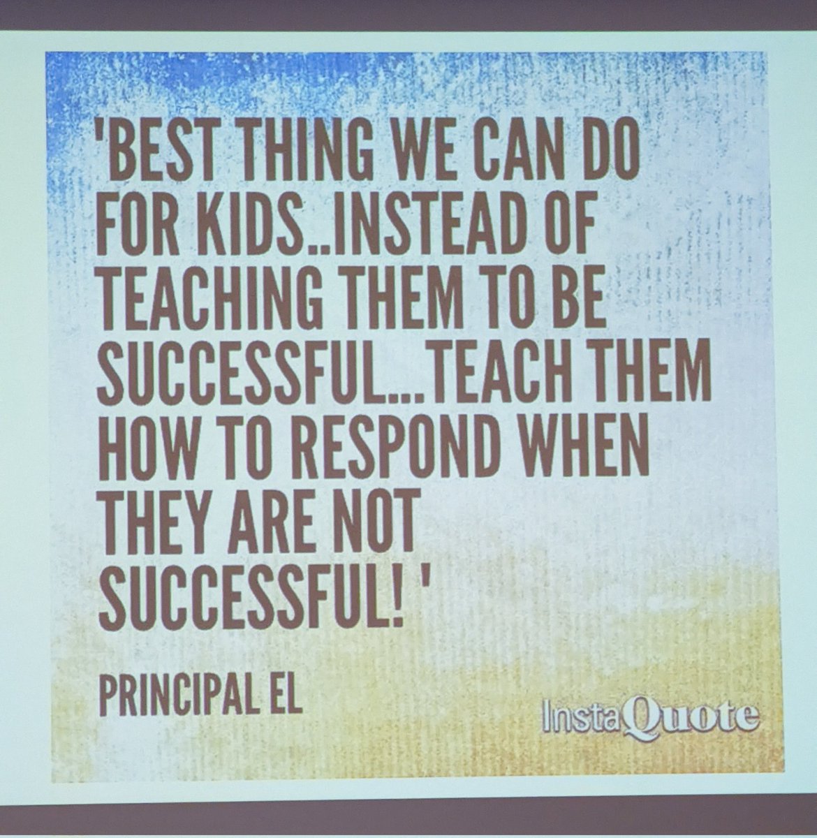 Micki Foster (@mickifoster) on Twitter photo This is it...a very important life lesson for everyone-kids and adults. <a href="/Principal_EL/">Salome Thomas-EL, Ed.D</a> This is it...a very important life lesson for everyone-kids and adults. <a href="/Principal_EL/">Salome Thomas-EL, Ed.D</a>