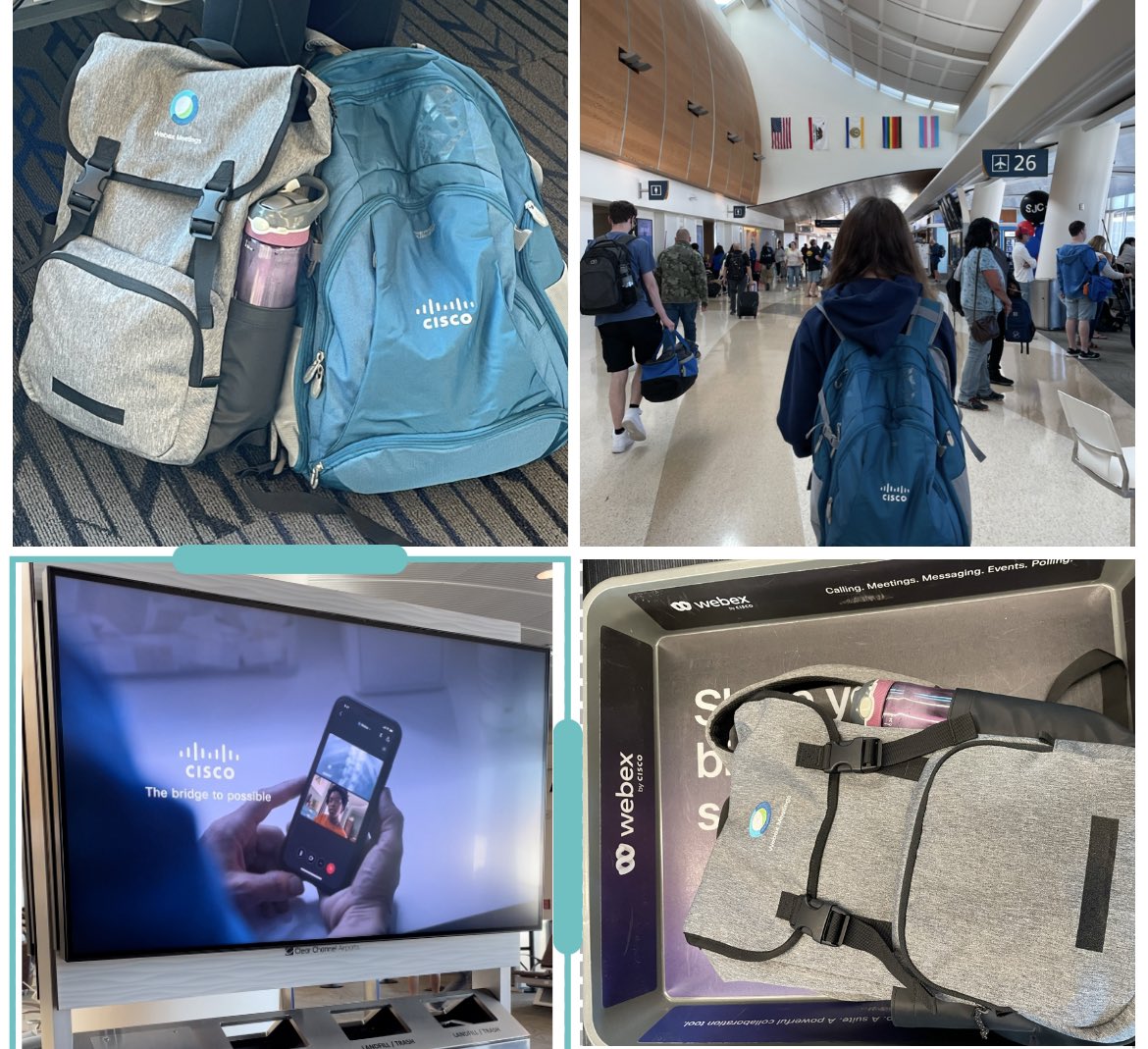 hdubbers's tweet photo. @Cisco @Webex coming in 🔥 at @FlySJC #LoveWhereYouWork #vacationmode https://t.co/Fq0pXrnNzV
