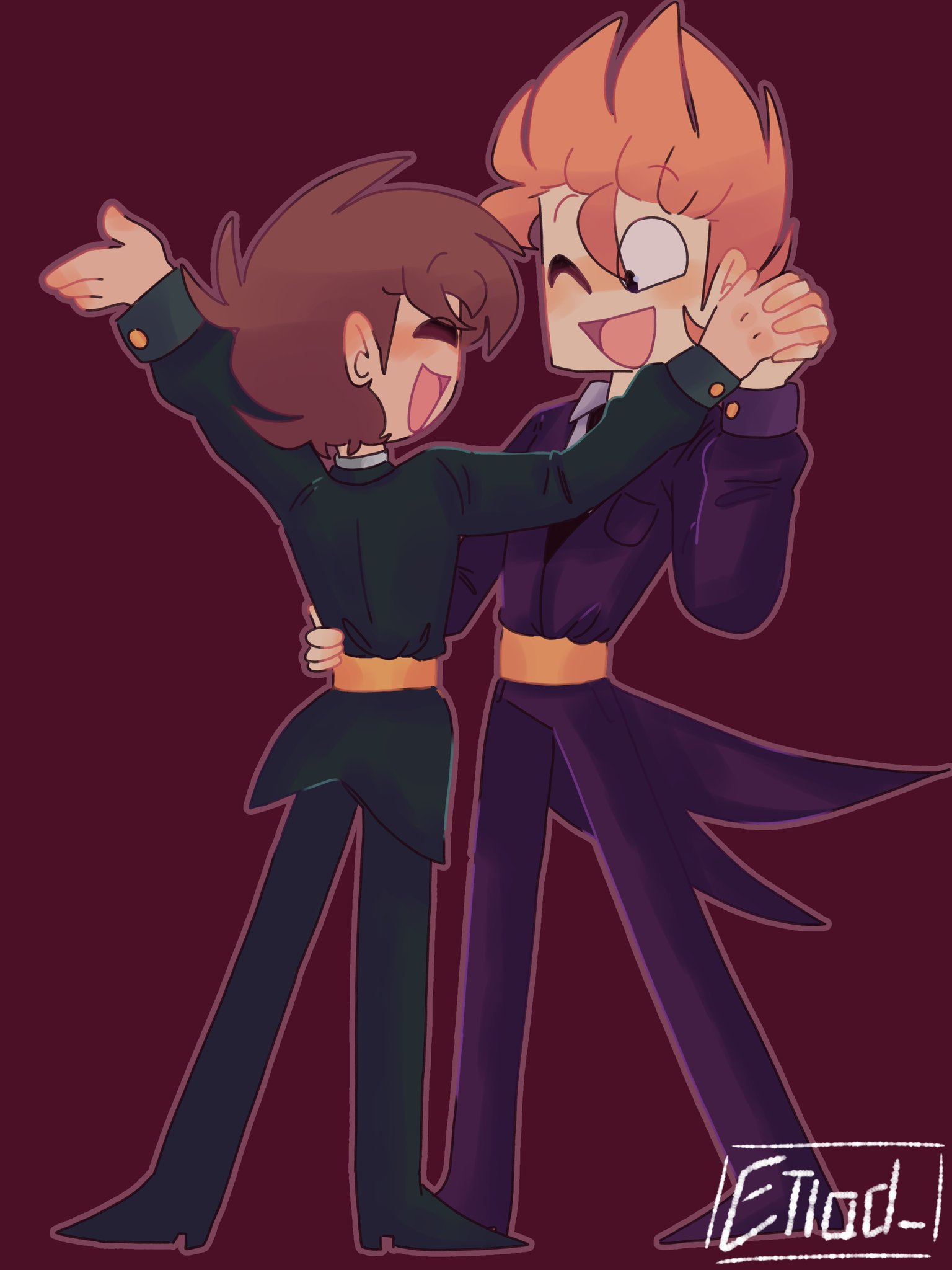 Etlod_ on X: I love drawing them both #eddsworld #MattEdd