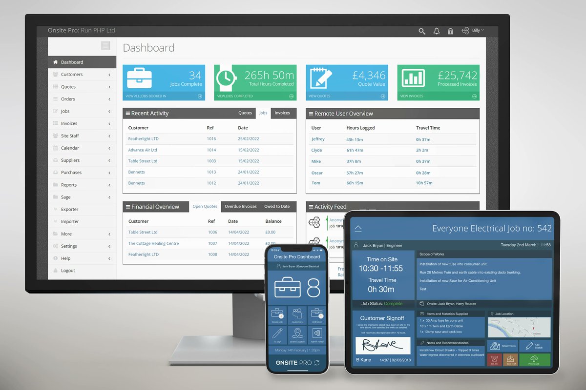 Onsite Pro is a powerful Company Management Software that can be used seamlessly on multiple devices. Why not check it out with a 14-day trial? All you need to do is go to buff.ly/2Uw0n8X and go through the easy-to-follow steps!
#Management #jobsheets #timesheets