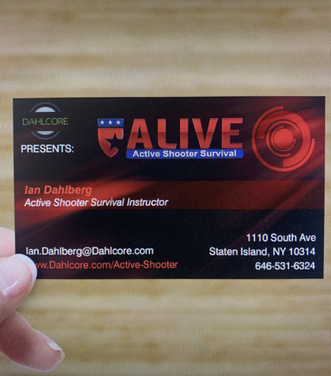 Dahlcore's tweet photo. Due to the recent events we have decided to put more focus on our ALIVE Active Shooter Survival Training Program. Have your organization reach out to us to set up a class. Don’t be stuck without the knowledge needed to survive an active shooter situation. #activeshooter #safety https://t.co/ysvn8lPHcl