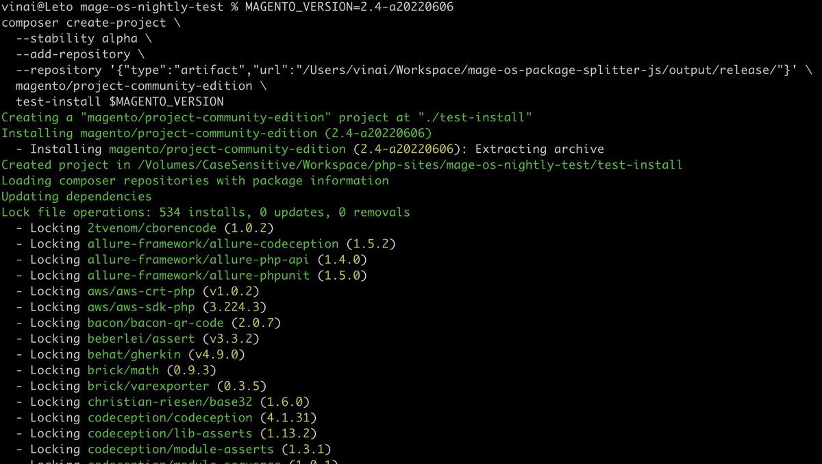 VinaiKopp's tweet image. The first working Mage-OS install from a build based on the current develop branches!
This is a big step, it will allow us to create and test nightly builds!