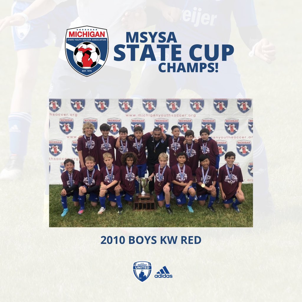 MidwestUnitedFC's tweet photo. STATE CUP FINALS RESULTS!
2012 Girls Royal 4 - 0 United FC
2010 Boys KW Red 5 - 4 (PKs) Nationals
2010 Boys Royal 0 - 1 Wolves
Two #MIStateCup champions and one runner-up this year! Well done, United! ๐ต
#MidwestUnitedFC #WeAreUnited https://t.co/cUJKq9Tfx2