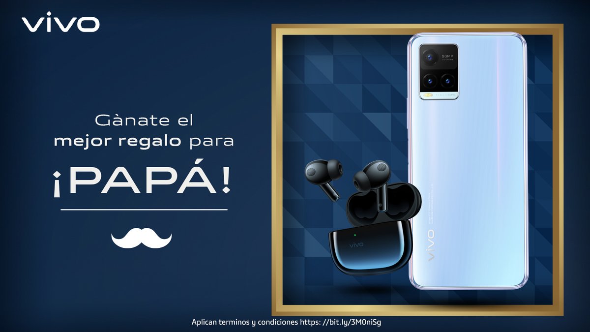 vivo_mobileCO's tweet photo. CONCURSO 📱🎁 ¡Vamos a celebrar el día del padre como se debe! Con #UnvivoParaPapá
Gana un #vivoY21s y unos audífonos #TWS2e para él. Visítanos en Instagram https://t.co/afLFXLlbnz y participa, tienes hasta el 12 de junio 😎 https://t.co/0sm8Zl7cMY