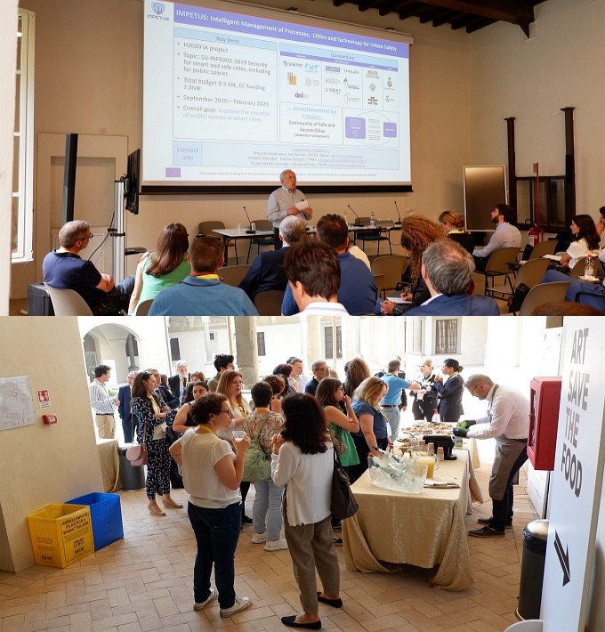 UrbSecurity's tweet photo. Day 2 was reserved for the final conference and to have a hybrid session. The #UrbSecurity partners showed the results of their work and their IAPs. We had the opportunity to share experiences with the networks @H2020Impetus/COSSEC, ToNite and #EUUrbanAgenda for the EU. https://t.co/a9UwxiU9UY