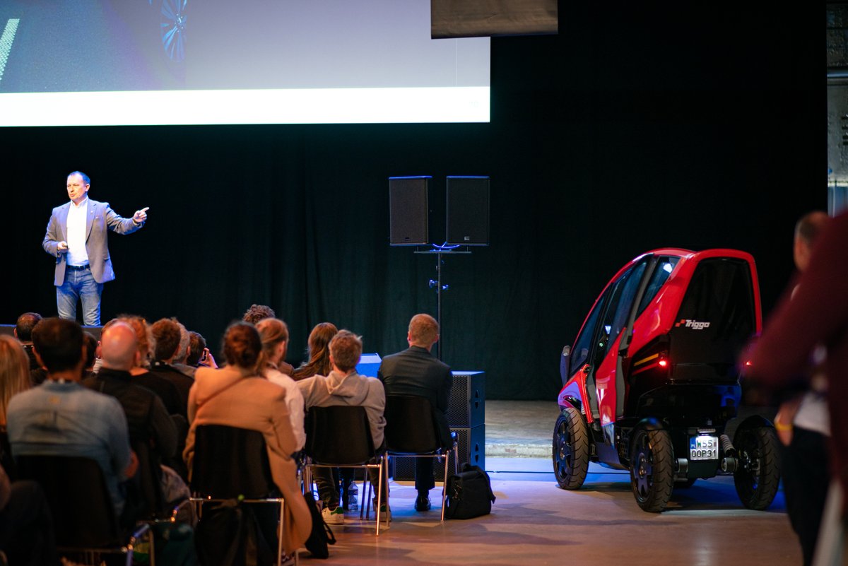 TriggoCity's tweet photo. We are back from Amsterdam! 
Triggo made its way to the finals of this year's competition during the @MicromobilityCo event! 
The main prize went to - Whee! 
Congratulation to the winner and other finalists: EAV Cargo, Bo Mobility, BAQME https://t.co/ow7wUGpF8V