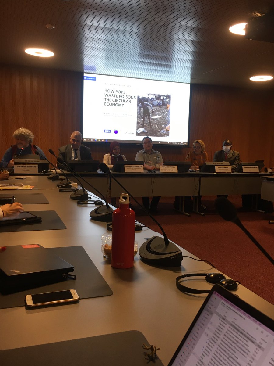 OlgaSperansk's tweet photo. @ToxicsFree @arnikaorg side event at @brsmeas COPs explains how #POPs waste poisons #circulareconomy @JPetrlik #POPRC @GharbiSemia @IPEN_AF https://t.co/JaF4SrvYkk
