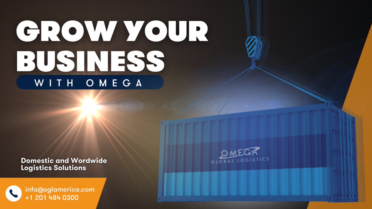 omegagloball's tweet photo. Grow your business with our domestic and worldwide logistics solutions.

#WithOmega #logistics #freight #US #USA #newjersey https://t.co/tFMOpC1Gqa