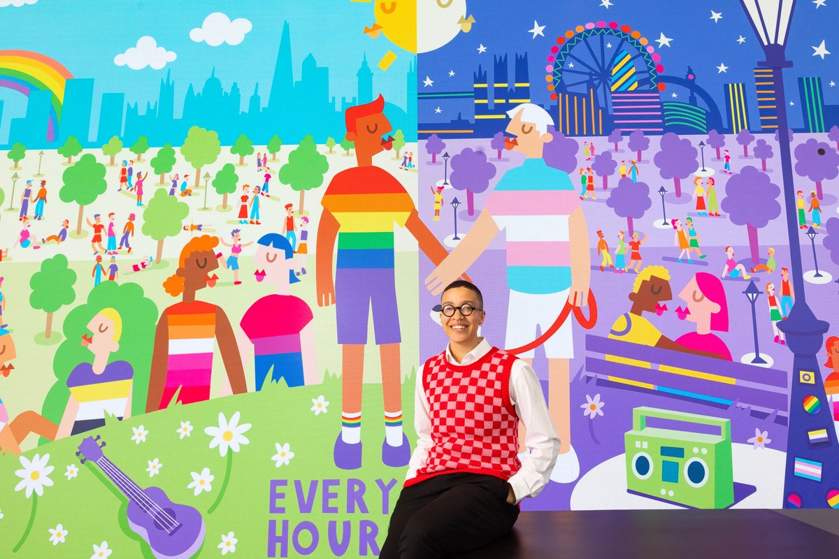"Wherever you are, and whatever the time, there is always community to celebrate Pride." Explore the City of London with "Queer Frontiers" a multi-property exhibition by Ashton Attzs that highlights the love shared throughout the queer community. 🌈: bit.ly/3NeNbhJ.