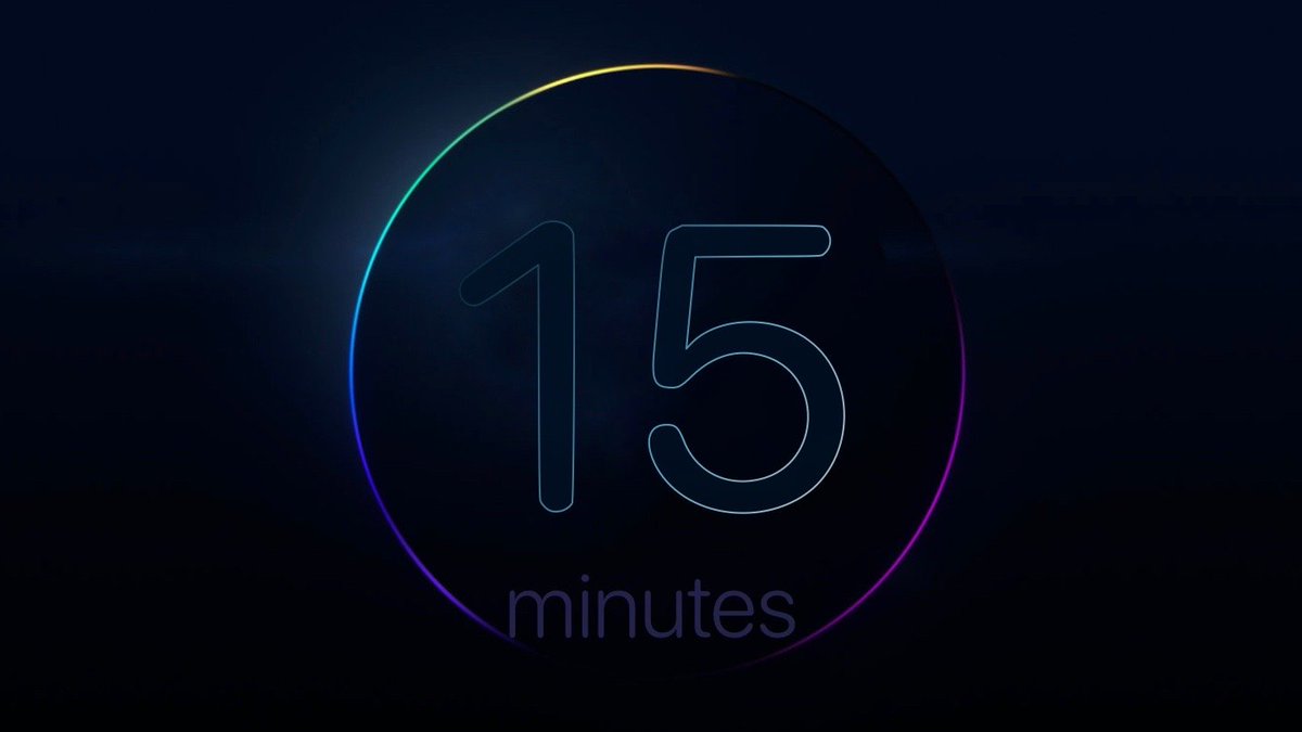 #WWDC22 will start in just 15 minutes. Swiftly approaching. #AppleEvent