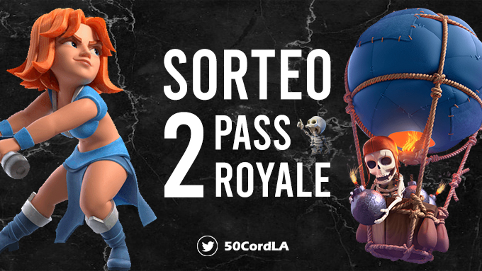 THE | 50 | CORD (@50cordla) on Twitter photo 👑 SORTEO DE 2 PASS ROYALE 👑
Requisitos:
•Seguirnos:
<a href="/50CordLA/">THE | 50 | CORD</a>
•Mencionar a 3 amigos
•Dar 🔁 y ❤ a este Tweet
Termina este Jueves (09/06/23:59🇵🇪)
¡Mucha suerte a todos! 🔥 👑 SORTEO DE 2 PASS ROYALE 👑
Requisitos:
•Seguirnos:
<a href="/50CordLA/">THE | 50 | CORD</a>
•Mencionar a 3 amigos
•Dar 🔁 y ❤ a este Tweet
Termina este Jueves (09/06/23:59🇵🇪)
¡Mucha suerte a todos! 🔥