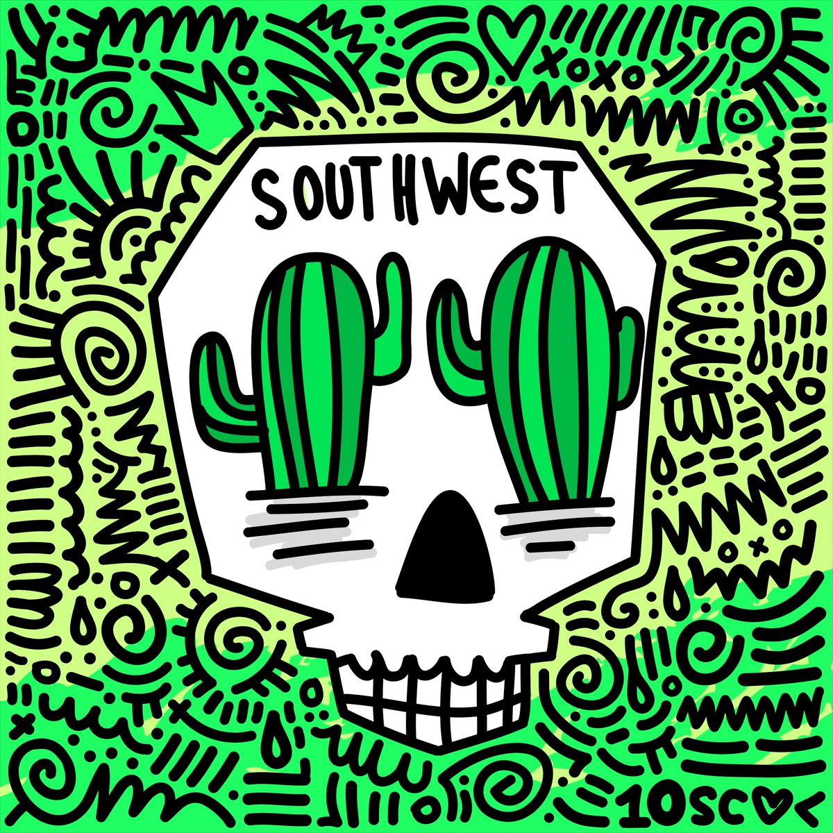 Finally minted my FREE <a href="/loveless_city/">Loveless.City</a> PASS GAME 2 nft. Loving the green hues and brings back Sedona,AZ  vibes for sure!! Thanks <a href="/10LOVELESS/">Tennessee Loveless</a> for the amazing art!! Stacking my $LOVE for the merch drop.