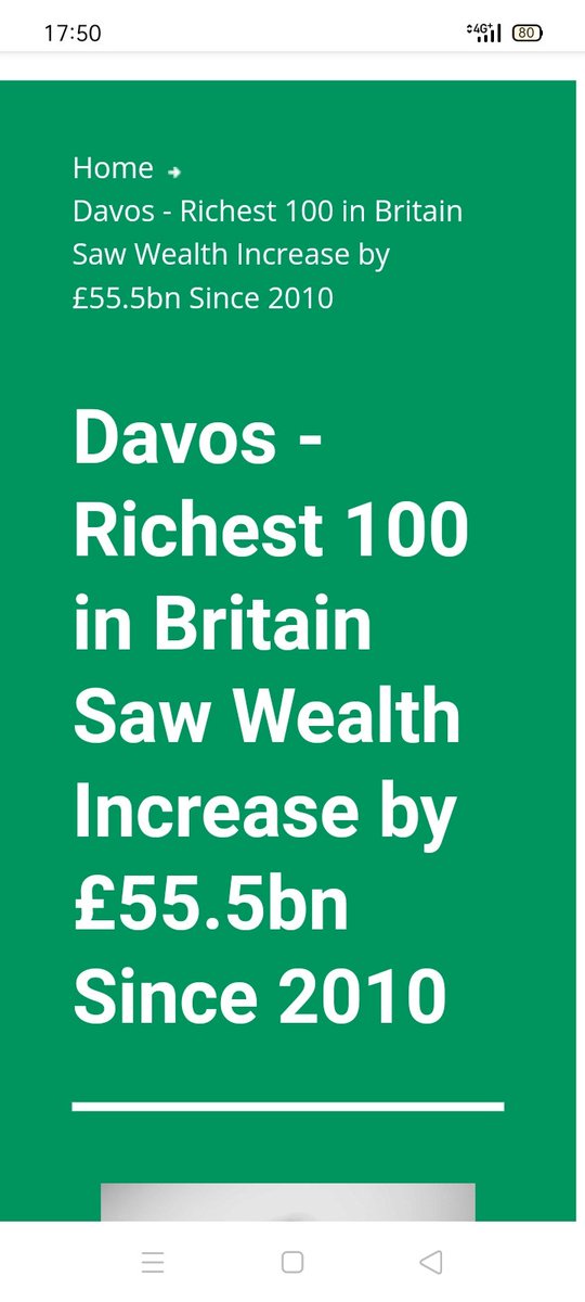 'The 100 richest people in Britain have seen their wealth increase by £55.5bn since 2010, according to analysis by The Equality Trust.'

From 2017

#CostOfLivingCrisis #JubileeWeekend
#BrokenToryBritain 

equalitytrust.org.uk/news/davos-ric…