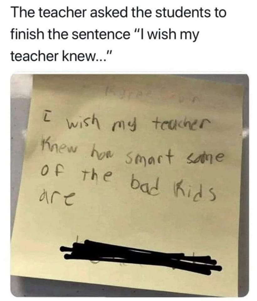 Always remember that perception is reality to students. 

How we make them feel matters. 🙌