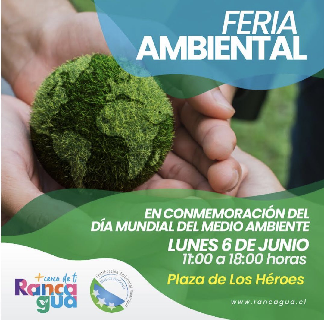 Rguasustentable's tweet photo. Estamos conmemorando el día Mundial  del Medio Ambiente, ven a disfrutar con nosotros una gran exposición… tenemos grandes sorpresas para ti. Fomentar la educación y la concientizacion en la comuna es una de nuestras metas junto a ustedes!! https://t.co/owsaygwsfo