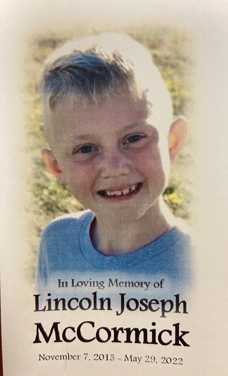 Our hearts are heavy yet we celebrate the life of our student, Lincoln McCormick. Our prayers are with his family and the first responders who tried saving him. We will see you again someday little buddy!