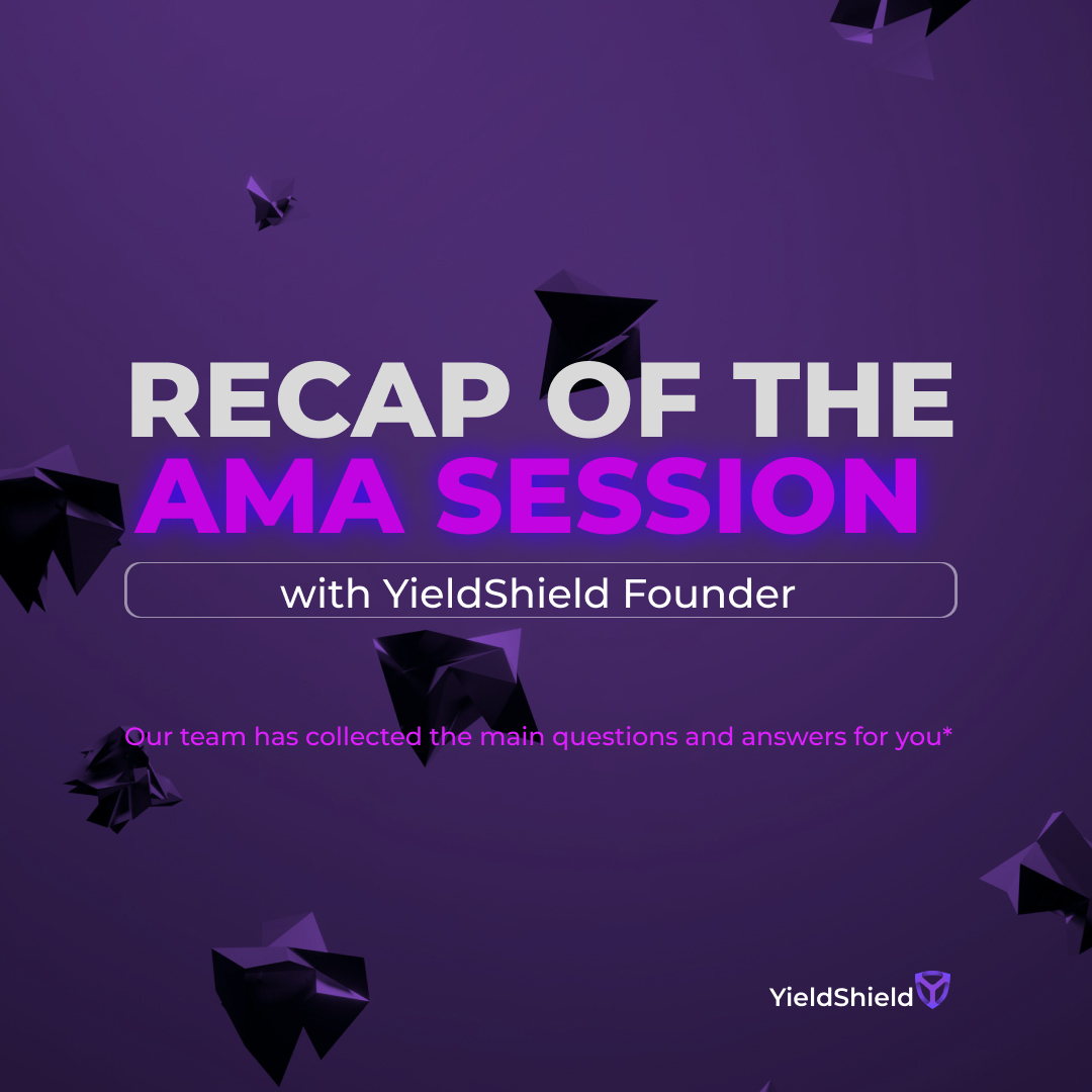Hi YieldShielders! On Sunday, June 5, we held in our Telegram chat an AMA session with YieldShield Founder Jake Shield💜 So pick up a post from us with a recap of the session. Our team has collected the main questions and answers for you! Read more here⬇️ yieldshield.medium.com/recap-of-the-a…