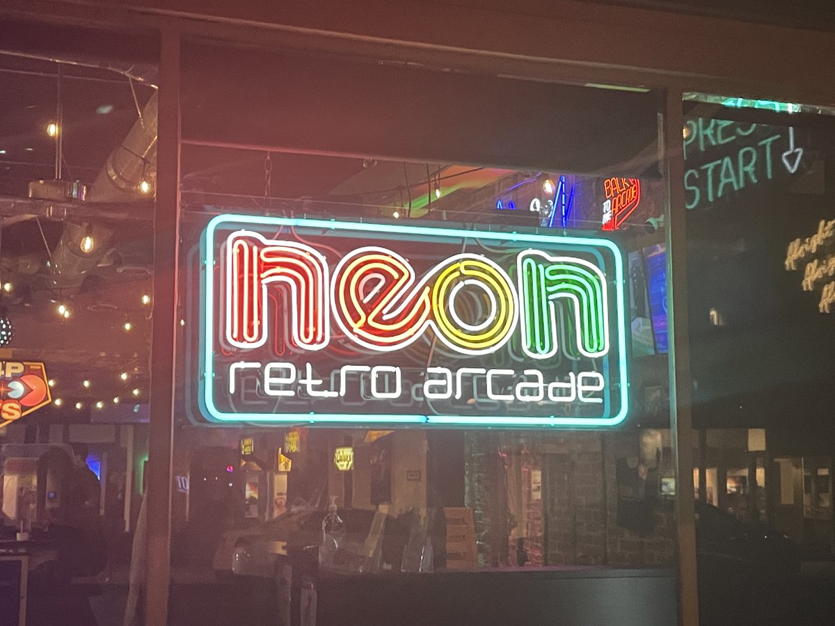 's tweet image. A few weeks ago, my Twitch mods and I went to Neon Arcade in Old-Town Pasadena. 10/10 Recommended.

I think it's only fitting to post this, given "Arcade Renegade" and what not.

PS - No Twitch streams this week. Busy offline with IRL stuff.

#NeonArcade #ArcadeRenegade