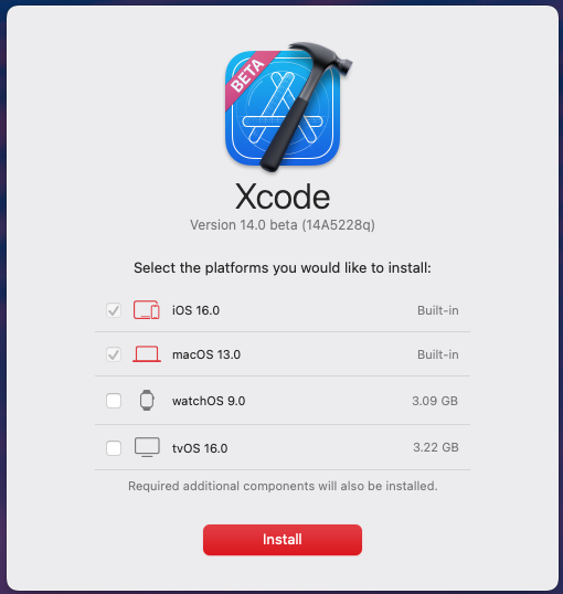 CompileSwift's tweet image. Interesting new #Xcode14 screen on start up
