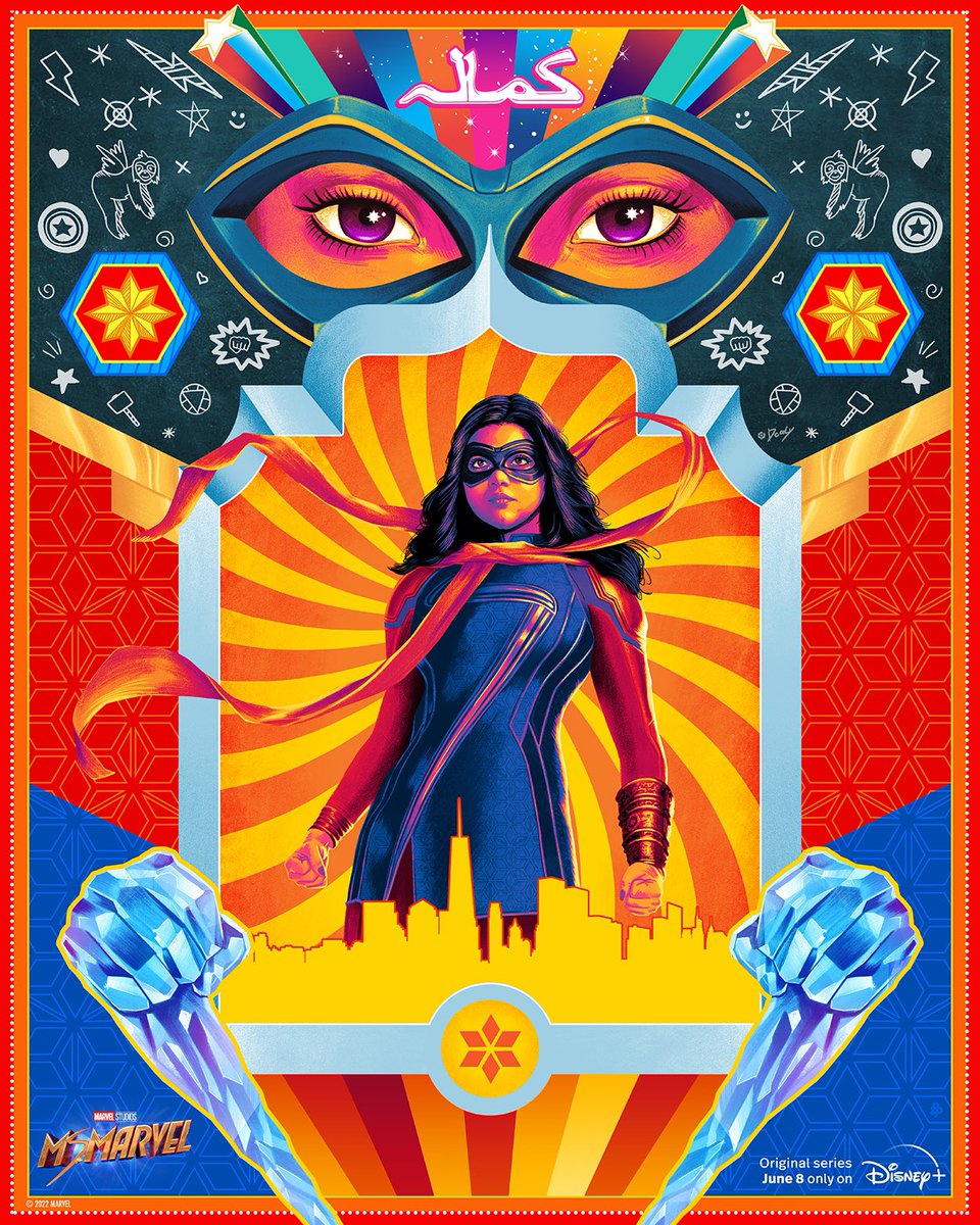 Such a proud moment to of created this poster for <a href="/msmarvel/">Ms. Marvel⚡</a> , the MCUs first South Asian superhero. Feeling blessed and grateful, this one’s for my daughter to show her brown girls can save the world⚡️🙏🏽

Big thank you to <a href="/MarvelStudios/">Marvel Studios</a> @disneyplus &amp; <a href="/PosterPosse/">Poster Posse</a>