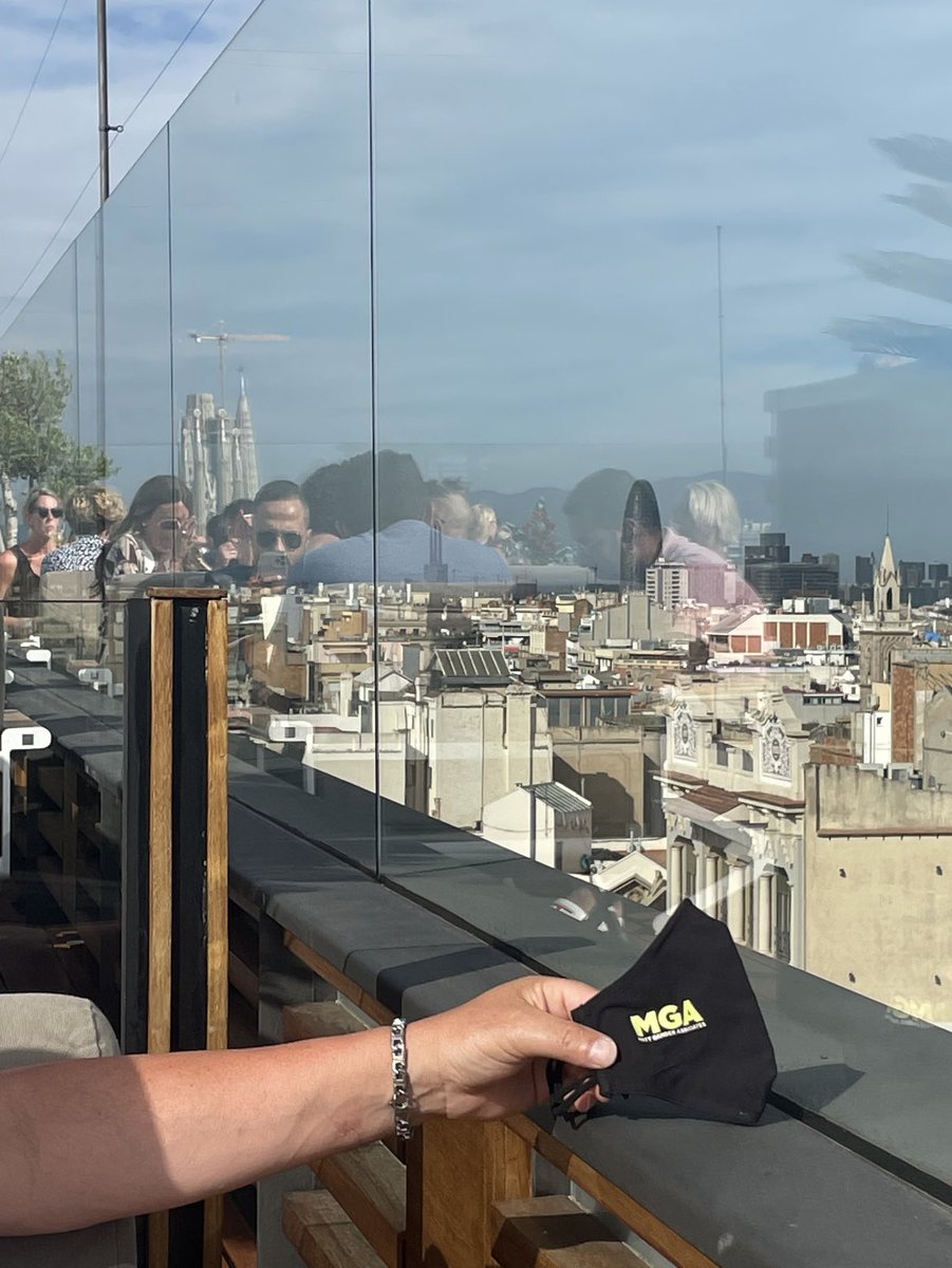 Another example of MGA’s merchandise travelling further than the staff. While this mask was in Barcelona, we have travelled to East Meon and Swanage in the last week…