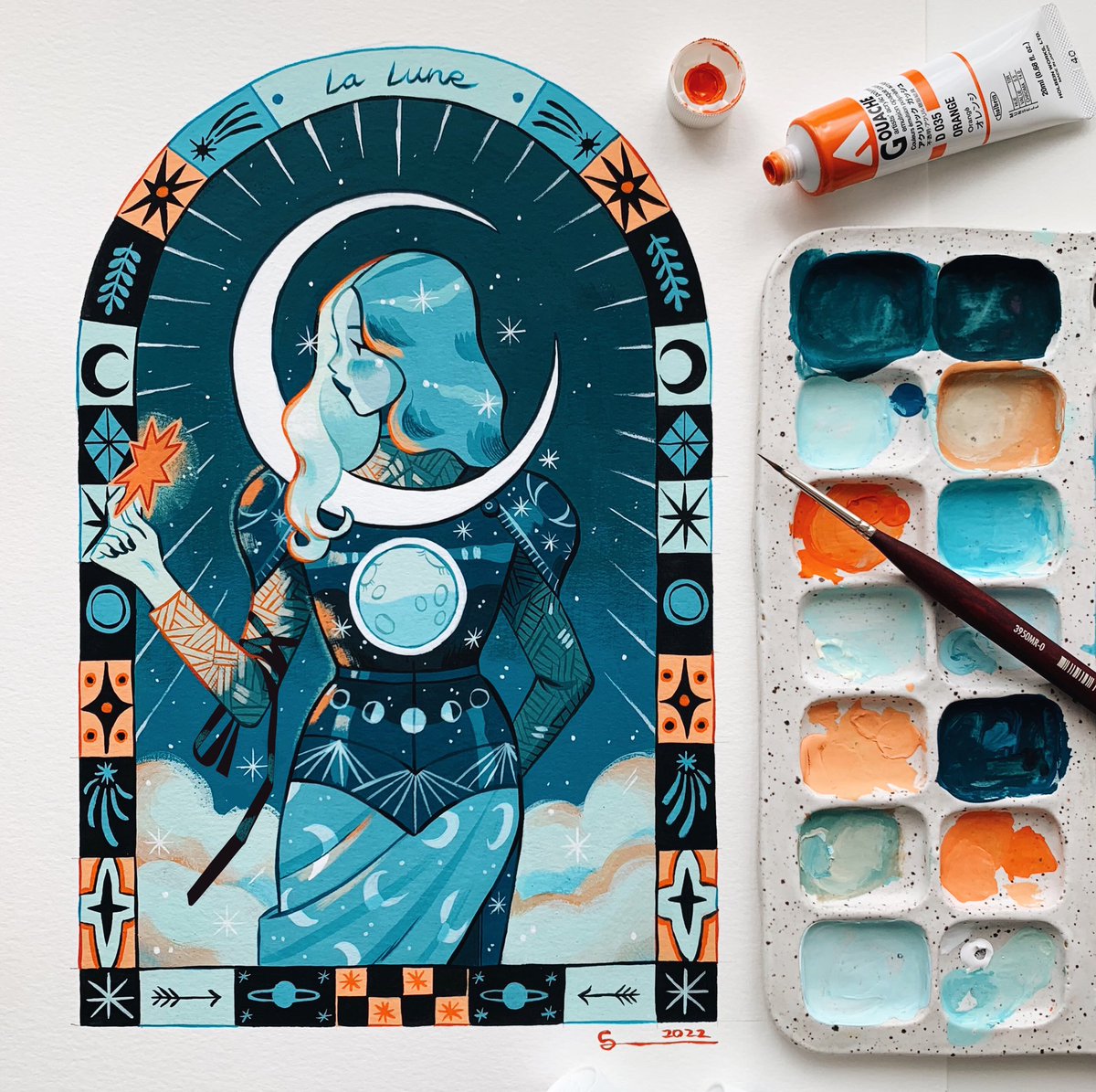 Sibylline_M's tweet image. La Lune 🌙✨