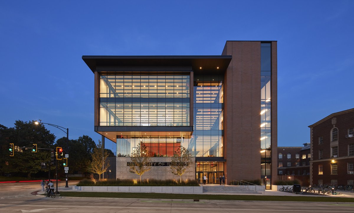 SOM_Design's tweet photo. On #NationalHigherEducationDay, take a look at the recently completed Campus Instructional Facility (CIF) at @UofIllinois, a new center for flexible learning designed to meet the changing needs of students and faculty. https://t.co/14rFP27XvY https://t.co/goLYRM4anG