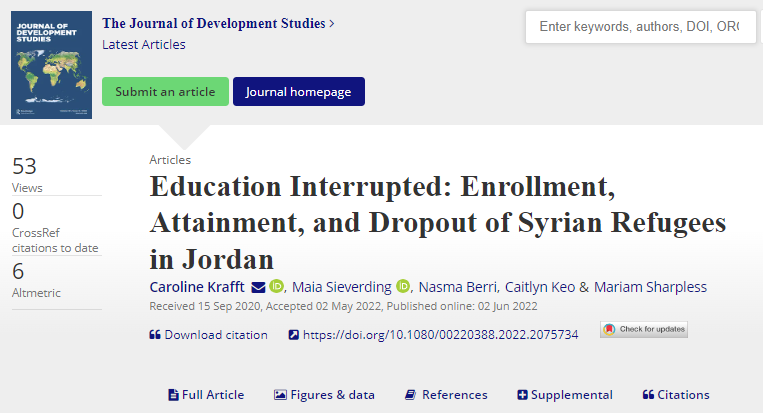 Journal of Development Studies (JDS) tweet media