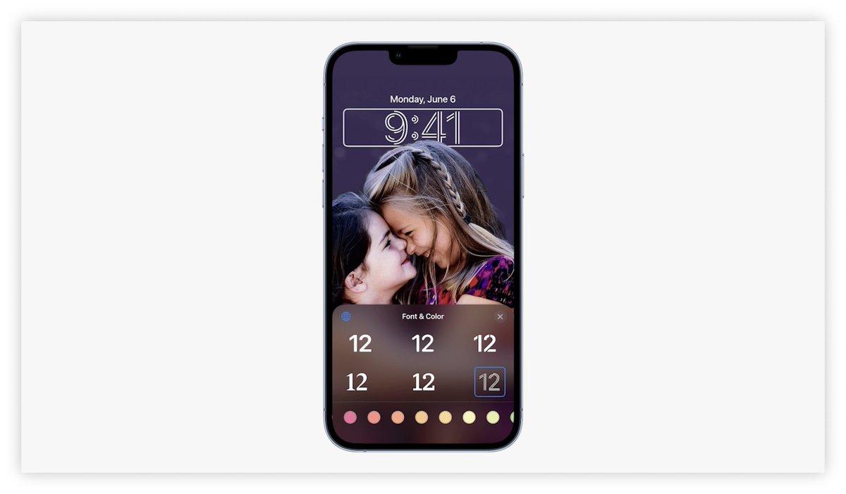 BasicAppleGuy's tweet photo. That new iOS 16 Lock Screen! 🤯!
#WWDC22 https://t.co/Z3qJwvT87a