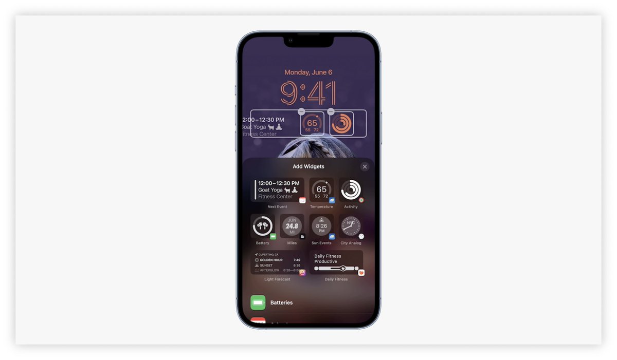 BasicAppleGuy's tweet photo. That new iOS 16 Lock Screen! 🤯!
#WWDC22 https://t.co/Z3qJwvT87a