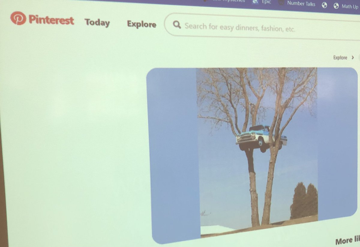 MrsASeymour's tweet photo. This morning we tried out our very first see, think, wonder. Students examined the photo, wrote a sentence in each section and read their sections to an elbow partner. #reading #writing #orallanguage #inferencing #top10tools https://t.co/oLVqUBf6fF