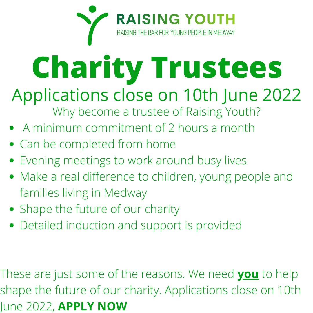 There are only a few days remaining to submit an application to become one of our Charity Trustees. We need people from all walks for life and ages to join our Board of Trustees to shape the future of our charity.

Apply now: hr.breathehr.com/v/charity-trus…