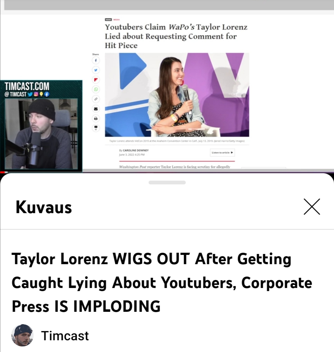 iamthet39222098's tweet image. This 50 year old FAKE journalist hag dont know when Not to lie How Any one taking This moron serius is beyond me #liar #fraid #TaylorLorenz #fakejournalists
#democratactivist 👎😤🤬

youtu.be/1zZ80v__4z8