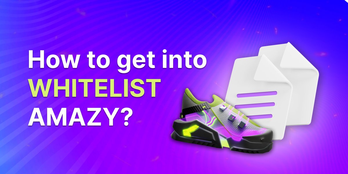How to get the AMAZY NFT sneakers?💥

It's time to announce the opportunity to get into Whitelist on all our social networks! It will give a guaranteed opportunity to buy a box before the main sales stage in a certain timeframe: docs.google.com/forms/d/e/1FAI…
👇