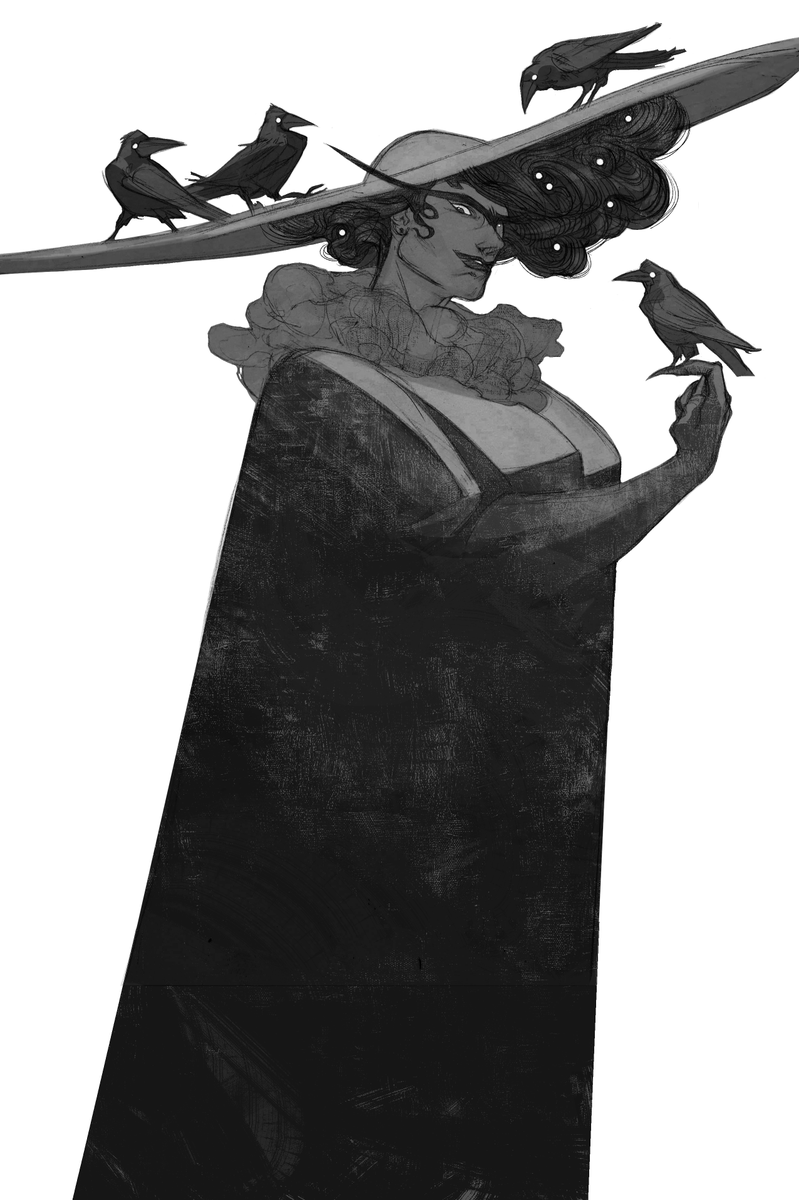 olhva_'s tweet photo. crow mama https://t.co/qvBxQcDQa4