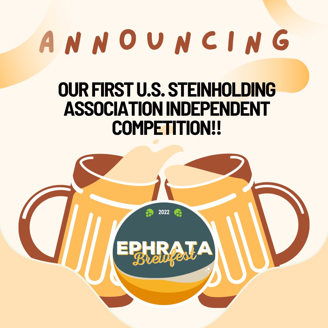 🍺🍺🍺 SPECIAL ANNOUNCEMENT!! Join us for Ephrata Brewfest this year and participate in our first official steinholding competition! For more info, visit ephratabrewfest.com. #ussteinholding #ephratabrewfest #cheersephrata