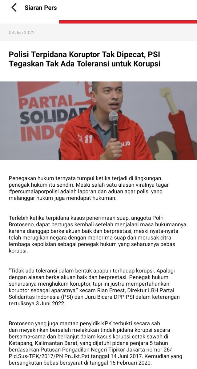 psikotim_'s tweet photo. • PSI  Tegaskan Tidak ada toleransi terhadap Korupsi •
#psikotim
#antikorupsi
#antiintoleransi https://t.co/7lysqcgEuJ