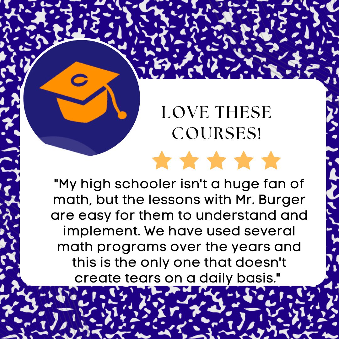 Hooray! Math without tears, thanks to Thinkwell and our amazing author and instructor, Edward Burger!