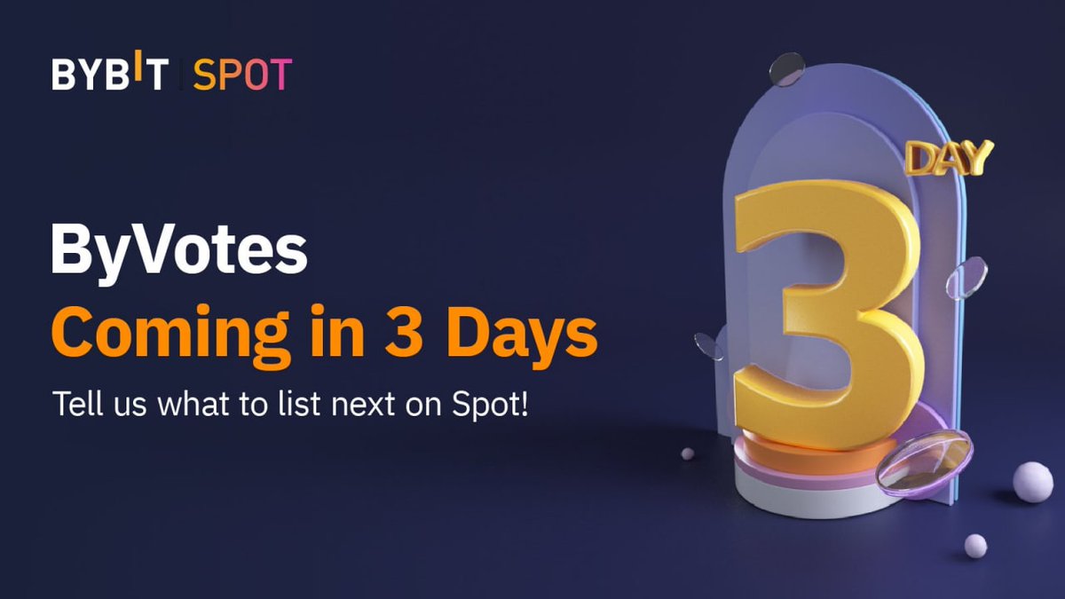 🔥 ByVotes 3 Days Count Down!

🥳 Choose the listing you want and win airdrops! 

$VINU 🆚 $KUNCI 🆚 $ANTEX

🙌 Top up now! The more USDT you hold, the more votes you'll receive. 

▶️ More rules
blog.bybitglobal.com/post/byvotes-c…
▶️ Voting entrance
bybitglobal.com/en-US/trade/sp…