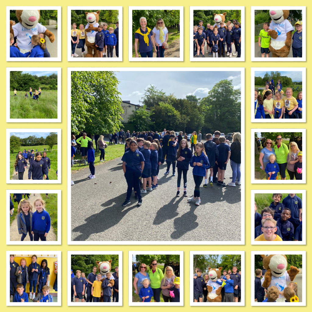 fernhillp4's tweet photo. What a fantastic morning! Everyone took part in the Sunflower 🌻 walk to raise funds for the Kilbryde Hospice. We were also joined by some members of the Fernhill Family. The sun shone and we were met by Hope, the Hospice mascot. 
#ValuesInActions    #Compassion https://t.co/jNGQzzHPfn