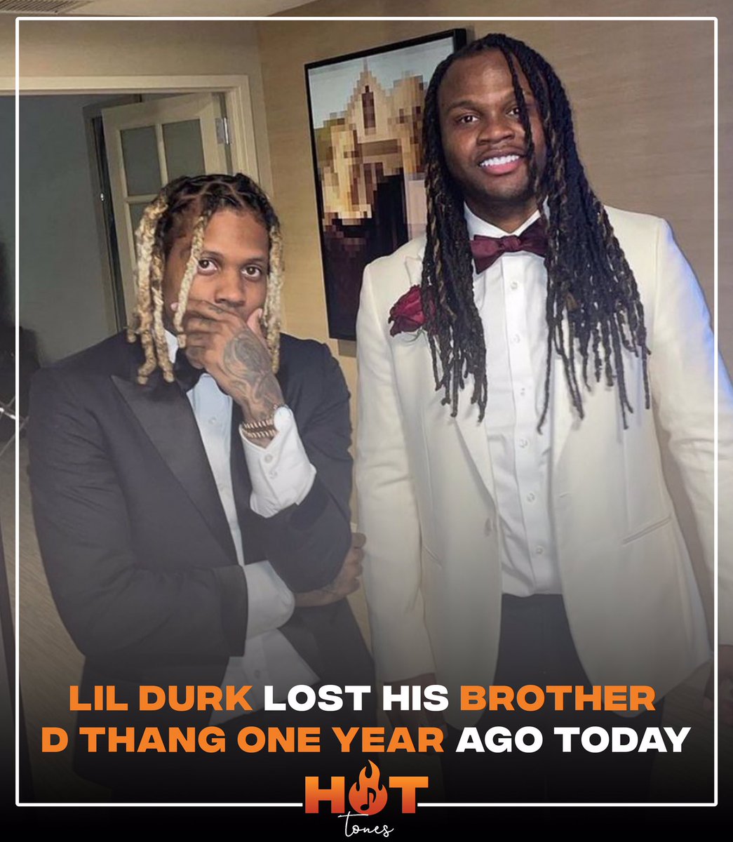 hot_tones's tweet photo. Today marks one year since #LilDurk lost his older brother #DThang.
Rest In Peace 🕊🙏🏾
#swipeleft #hottones #noratsallowed❌🐀 #hottonestrends #ripdthang #ripkingvon https://t.co/7Fht5tCIvm