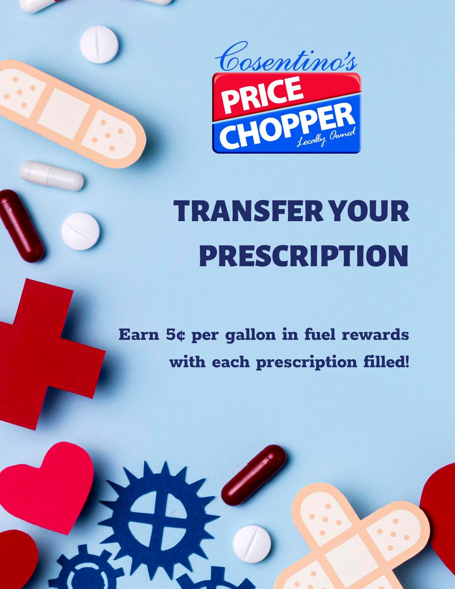 Has your pharmacy recently closed? Transferring your prescriptions to Price Chopper pharmacy is easy! Call our pharmacy at 816-777-0533 or stop by and we'll take care of the rest!