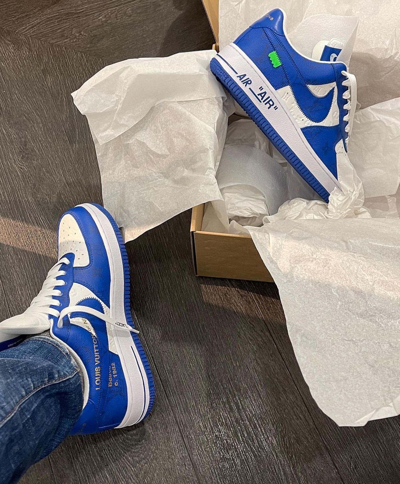 virgil abloh air force 1 blue