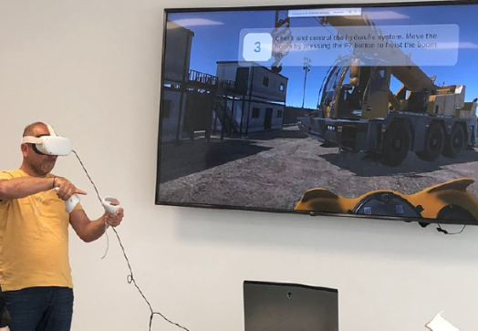_MECB_'s tweet photo. In May, a delegation from MECB  participated in a meeting of the #ErasmusPlus Project  CRANE40 held in Valencia, ES. This project concerns the development of a @virtualreality based training course to assist crane operators in their training. https://t.co/yubA04dklm